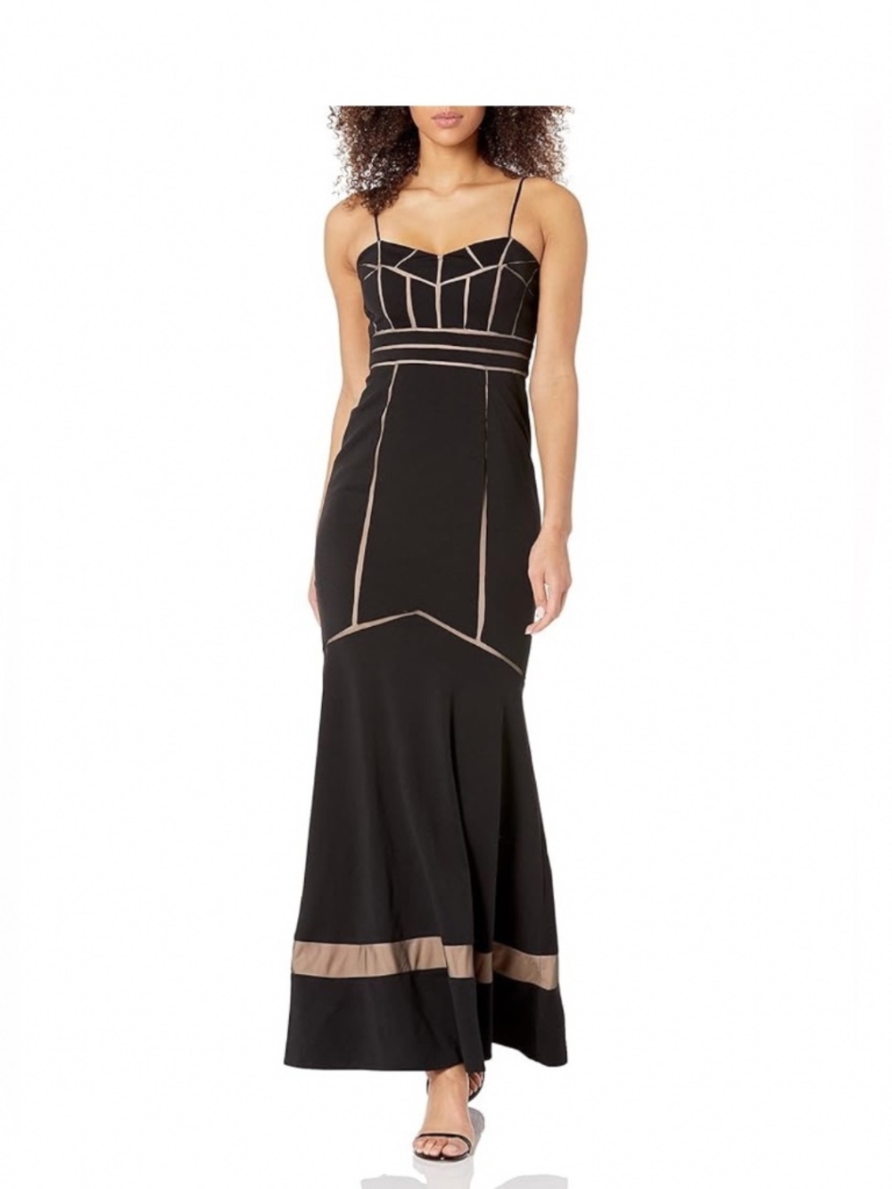 JS Collection Women's Long Dress with Trumpet Skirt
